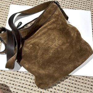 Vintage Coach Suede Bag